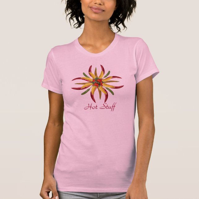 El material de primera sazona la camiseta con (Anverso)