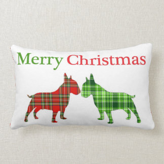 El matón del navidad persigue la almohada