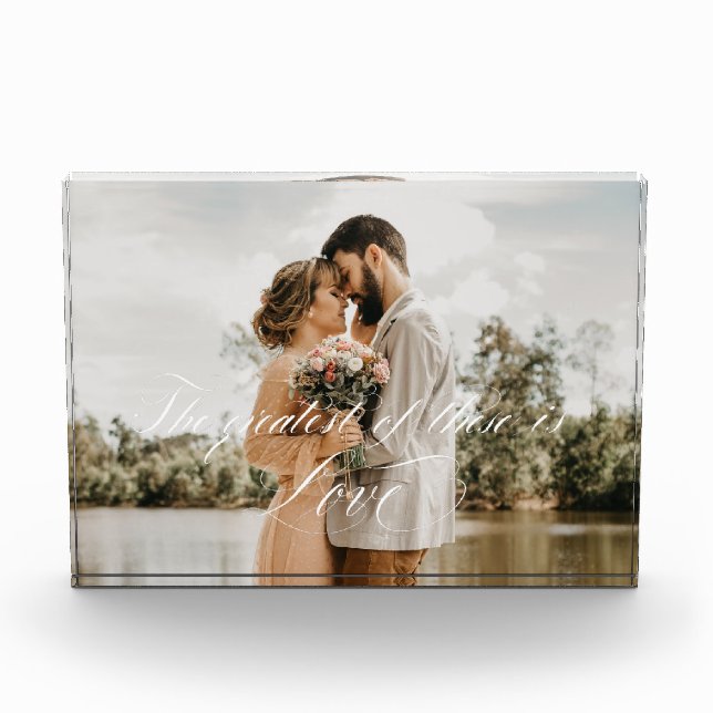 El mayor de estos es el Bloque de fotos de amor (Anverso)