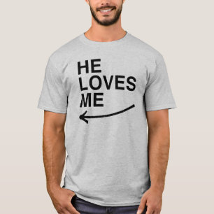 Él me ama (izquierda).png Camiseta
