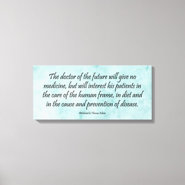 El Médica de la impresión de lienzo envuelto en el (Anverso)