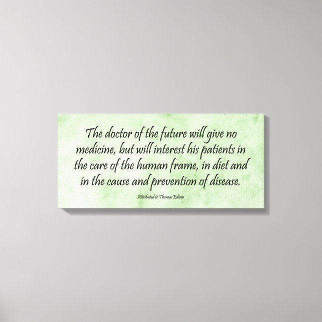 El Médica de la impresión de lienzo envuelto en el (Anverso)