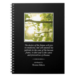 El médico del cuaderno futuro de la quiropráctica