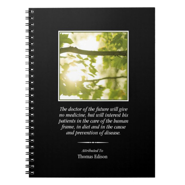 El médico del cuaderno futuro de la quiropráctica (Frente)