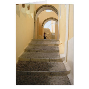 El Meditating en Santorini