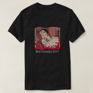 ¡El mejor abuelo! Camiseta del Personalizado fotog