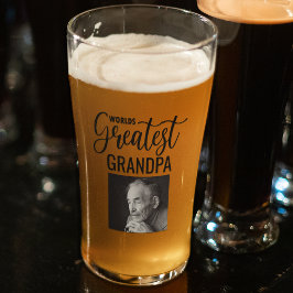 El mejor abuelo del mundo en vaso de vidrio