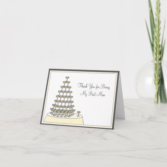 El Mejor Amigo Gracioso Tarjeta de Agradecimiento  (Anverso)