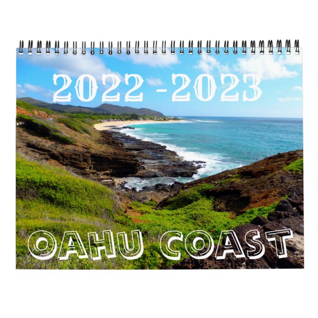 El mejor calendario de Hawaii 2022-2023 (Reverso)