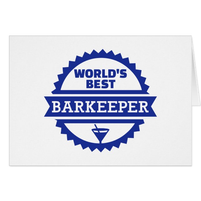 El mejor camarero del barkeeper del mundo (Anverso (Horizontal))