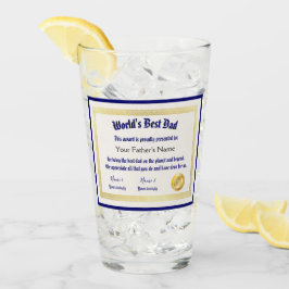 El mejor certificado de papá de un mundo gracioso