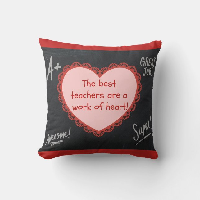 El mejor Cojín decorativo de profesores (Anverso)
