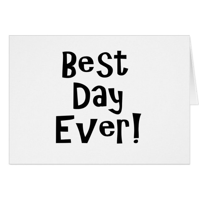 ¡El mejor día de la historia! (Anverso (Horizontal))