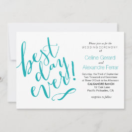 EL MEJOR DÍA DE LA Invitación A La Boda | VERDE AZ