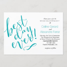 EL MEJOR DÍA DE LA Invitación A La Boda | VERDE AZ