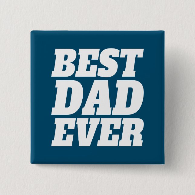 El mejor día del padre nunca antes | Botón Pin (Anverso)