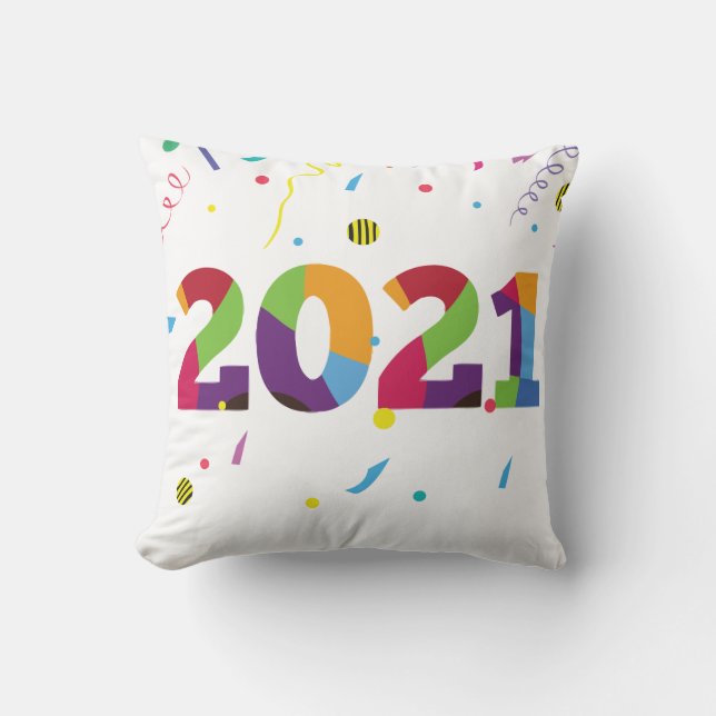 El mejor diseño de almohadas para Año Nuevo 2021 (Anverso)