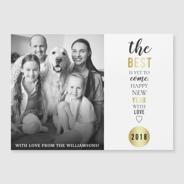 El mejor es todavía venir foto del Año Nuevo de la (Anverso)