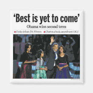 "El mejor es todavía venir" imán de Obama