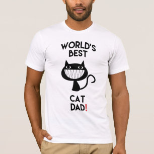 ¡El mejor gato del mundo papá! Camiseta divertida