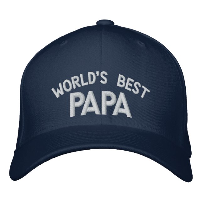 El mejor Gorra bordado de papá del mundo (Anverso)