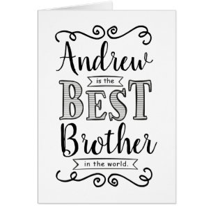 El mejor hermano en el cumpleaños mundial