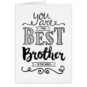 El mejor hermano en el cumpleaños mundial