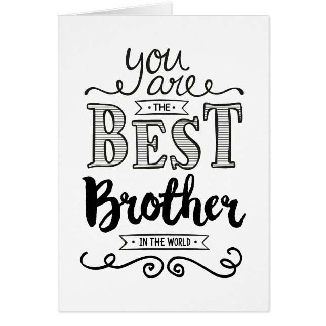 El mejor hermano en el cumpleaños mundial (Frente)