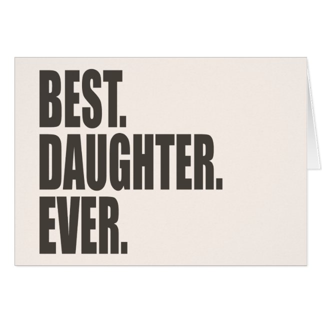 El mejor. Hija. Nunca (Anverso (Horizontal))