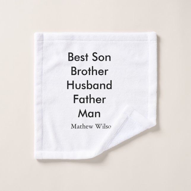 El mejor hombre hijo marido papá cita el texto del (Toallita)