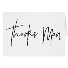 El mejor hombre le agradece cardar la tarjeta del