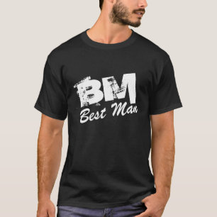 El mejor hombre para camisetas en la fiesta de bod