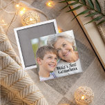 El mejor imán de las Abuelas del Mundo<br><div class="desc">Celebra a tu abuela con este imán de corazón y personalizable que incluye el texto de la 'Mejor Abuela del Mundo' junto a una preciada foto. Un regalo perfecto para cumpleaños, el Día de la Madre o cualquier ocasión para mostrar tu amor y aprecio... ¡este imán de la abuela seguramente...</div>