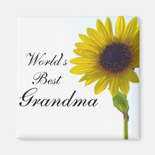 El mejor imán del girasol de la abuela del mundo