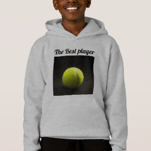 El mejor jugador de la pelota de tenis negro moder
