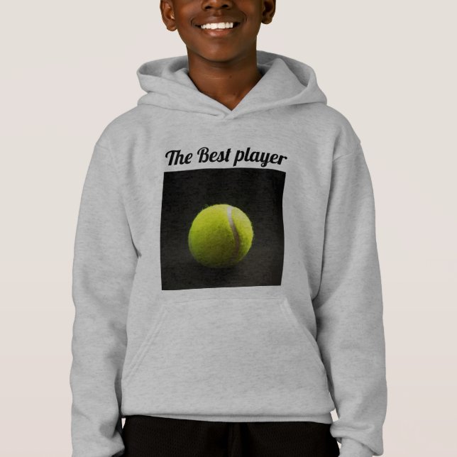El mejor jugador de la pelota de tenis negro moder (Anverso)