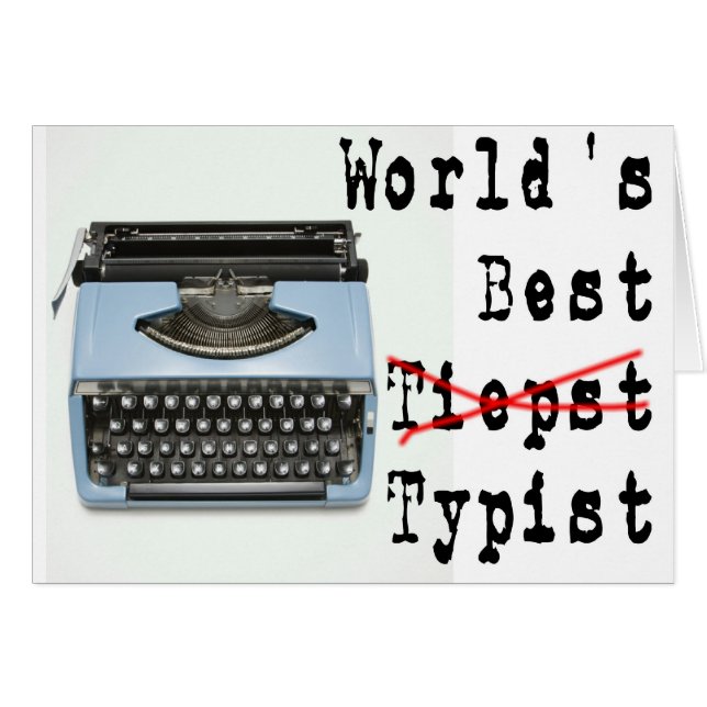 El mejor mecanógrafo del mundo (Anverso (Horizontal))