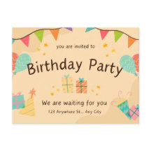 El mejor modelo para la invitación de cumpleaños