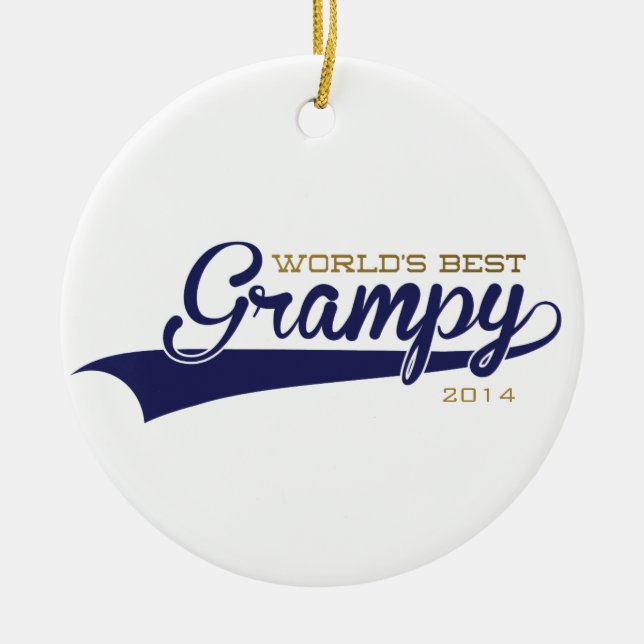 El mejor ornamento de Grampy del mundo (Frente)