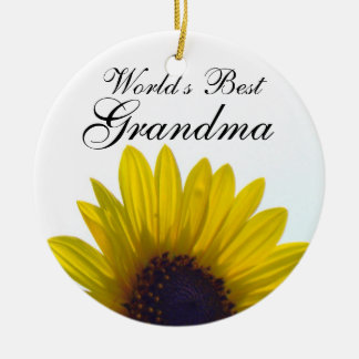 El mejor ornamento del girasol de la abuela del