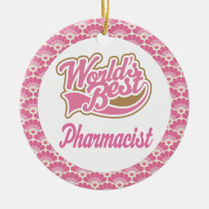 El mejor ornamento del regalo del farmacéutico del