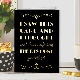 El mejor oro de cumpleaños tipográfico Art Déco