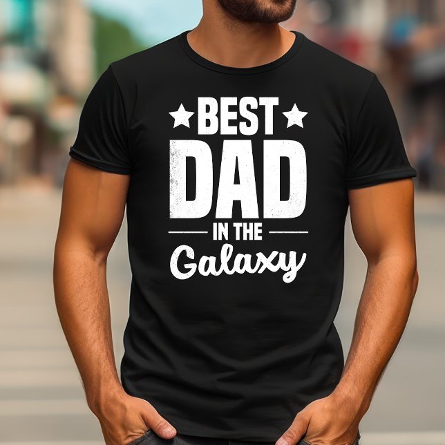 El mejor padre de la cosecha en la camiseta de Gal (Vintage Best Dad in the Galaxy Shirt | Funny Dad shirt)