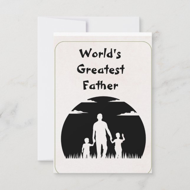 El mejor padre del mundo | tarjeta del día del pad (Anverso)