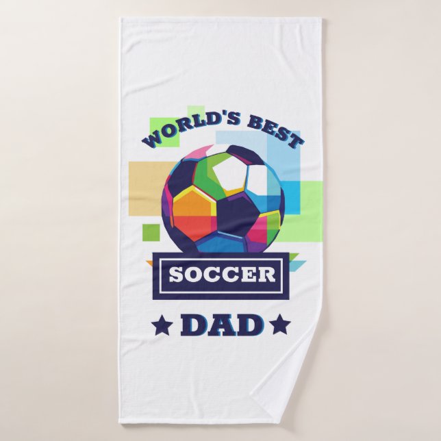 El mejor papá de fútbol del mundo | Regalo del Día (Toalla de baño)