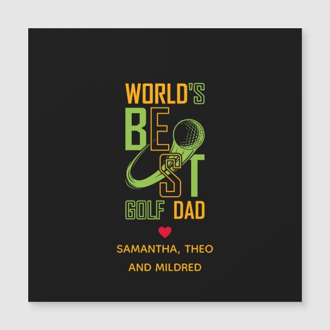 El mejor papá de golf del mundo | Regalos de papá (Anverso)