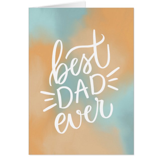 El mejor papá de todos. Guión de tipografía Feliz  (Frente)