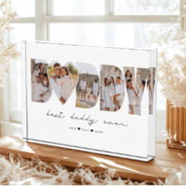 El mejor papá del Collage de fotos moderno día del