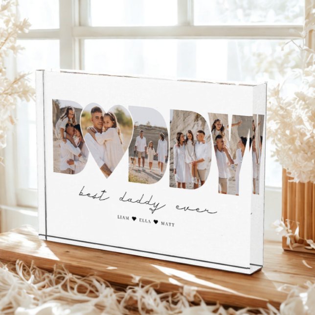 El mejor papá del Collage de fotos moderno día del (Subido por el creador)