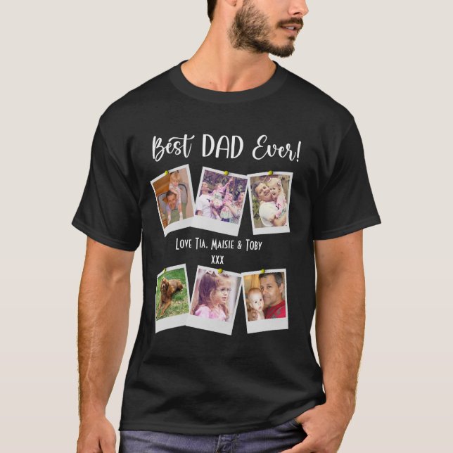 El mejor papá del día del padre, foto camiseta (Anverso)